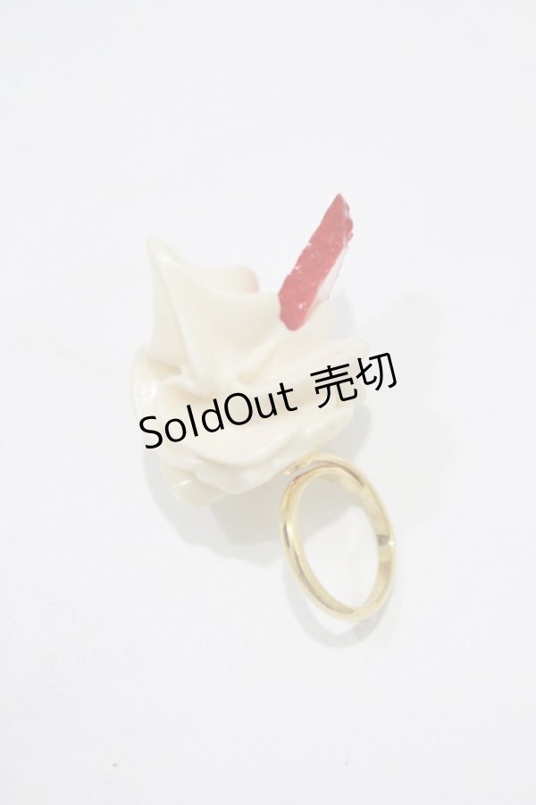 画像2: Q-pot. / Strawberry Whip ring   H-25-08-16-071-QP-AC-KB-ZH (2)