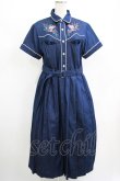 画像1: Candy Stripper / Bloomy Cat One-piece M ブルー H-25-08-16-011-PU-OP-KB-ZH (1)