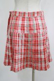 画像3: Candy Stripper / CHECK PLEATS MINI SKIRT M レッド H-25-08-16-021-PU-SK-KB-ZH (3)