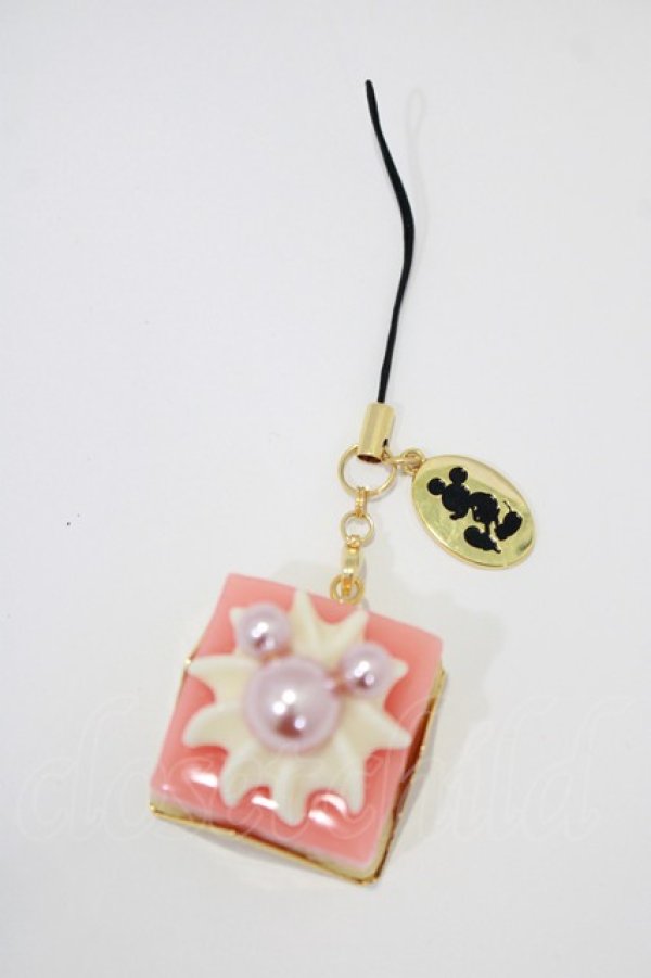 画像1: Q-pot. / ミッキーマウスのプチケーキストロベリークリームストラップ   H-25-08-17-1036-QP-ZA-KB-ZH (1)