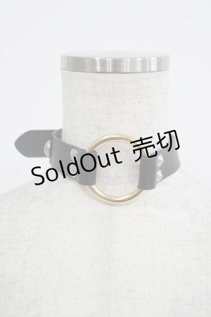 画像: SEX POT ReVeNGe / リングベルトチョーカー  黒 H-25-08-17-1040-SP-AC-KB-ZH