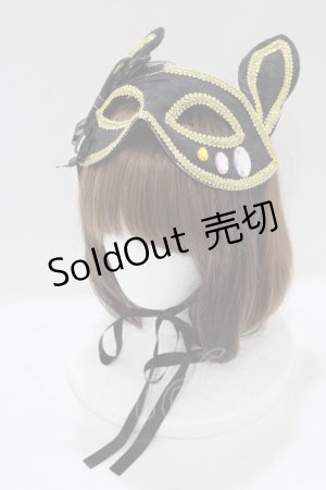 画像: ATELIER　Ruby / Mask Headdress  黒 H-25-08-17-1059-EL-ZA-KB-ZH
