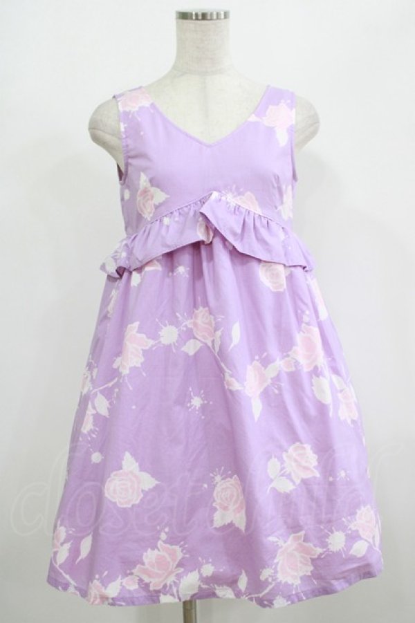 画像1: MILK / Rose bloodドレス  ラベンダーベース H-25-12-15-1028-ML-OP-KB-ZH (1)