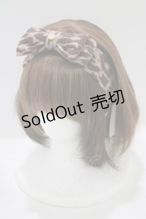 画像: MILK / リボンヘアバンド  ブラウン H-25-08-17-1076-ML-AC-KB-ZH