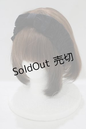画像: MILK / リボンヘアバンド  黒 H-25-08-17-1077-ML-AC-KB-ZH