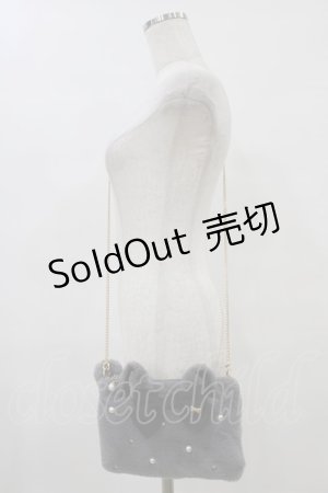 画像: Angelic Pretty / Dream Catファーポーチ  グレー H-25-08-18-035-AP-BG-NS-ZH