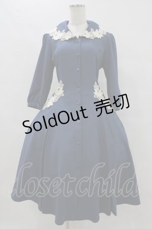 画像: Innocent World / エレーヌローズワンピース M Dark Blue H-25-08-18-041-IW-OP-NS-ZH
