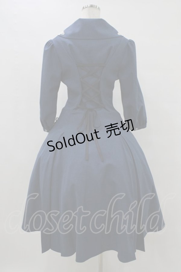 画像2: Innocent World / エレーヌローズワンピース M Dark Blue H-25-08-18-041-IW-OP-NS-ZH (2)