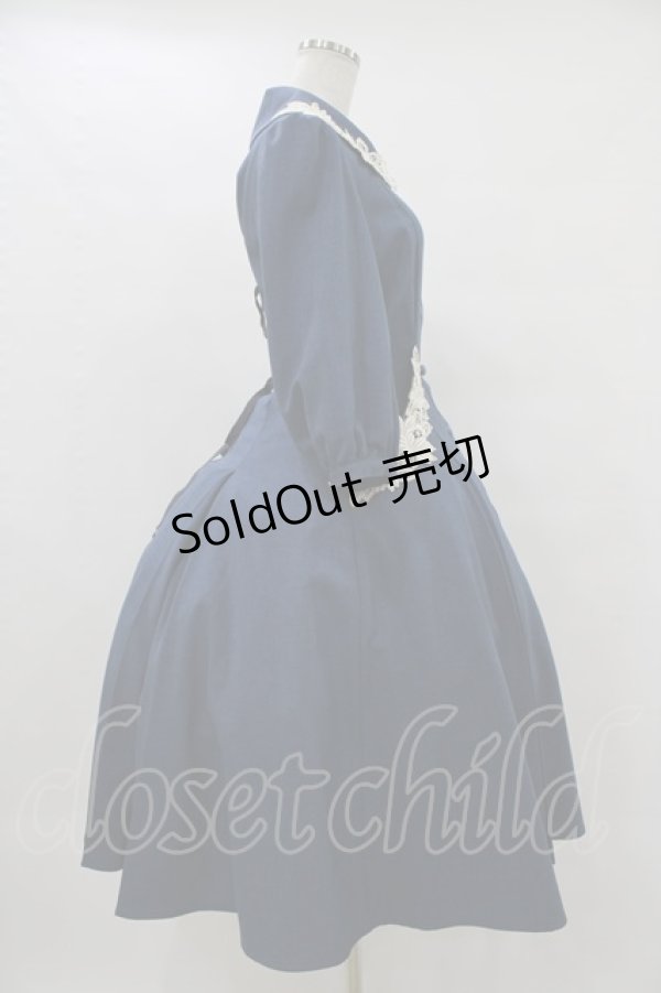 画像3: Innocent World / エレーヌローズワンピース M Dark Blue H-25-08-18-041-IW-OP-NS-ZH (3)