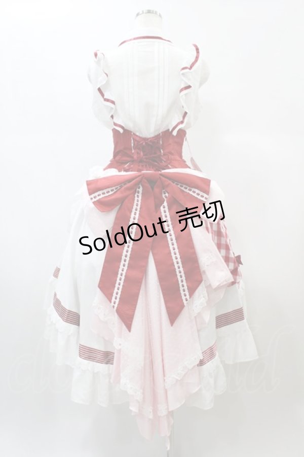 画像2: BABY,THE STARS SHINE BRIGHT / 初音ミクStrawberry Dress×BABY, THE STARS SHINE BRIGHTコラボレーションドレスセット Free オフ/レッド H-25-08-18-1029-BA-OP-NS-ZH (2)