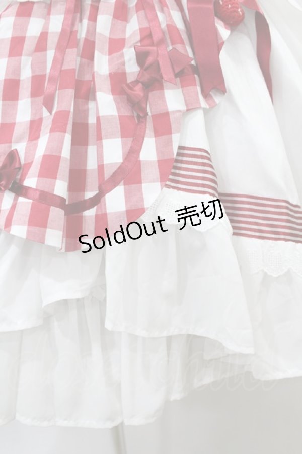 画像5: BABY,THE STARS SHINE BRIGHT / 初音ミクStrawberry Dress×BABY, THE STARS SHINE BRIGHTコラボレーションドレスセット Free オフ/レッド H-25-08-18-1029-BA-OP-NS-ZH (5)