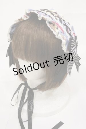 画像: metamorphose / Wonder Card Alice あみあげヘッドドレス  サックス H-25-08-18-1005-ME-AC-NS-ZH