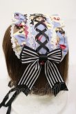 画像2: metamorphose / Wonder Card Alice あみあげヘッドドレス  サックス H-25-08-18-1005-ME-AC-NS-ZH (2)