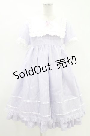 画像: Angelic Pretty / Stripeステラ半袖ワンピース Free ラベンダー H-25-08-18-1033-AP-OP-NS-ZH