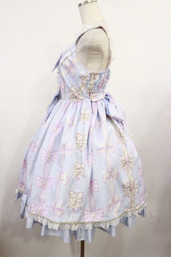 エ2 アンジェリックプリティ　ジュエリージュレ　ジャンパースカート　サックス Angelic Pretty / Jewelry Ribbon Princessジャンパースカート