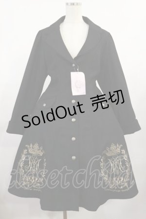 画像: metamorphose / クラウンエンブレム刺繍入りコート サイズ1 ブラック H-25-08-18-1019-ME-CO-NS-ZH