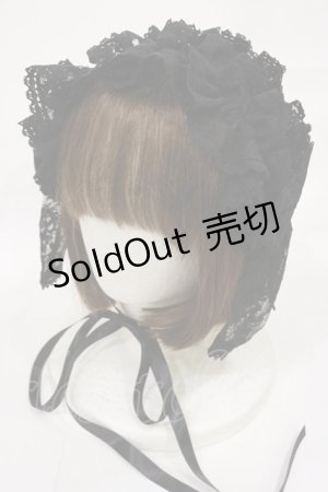 画像: metamorphose / Fairyフリルヘッドドレス  ブラック H-25-08-18-1003-ME-AC-NS-ZH