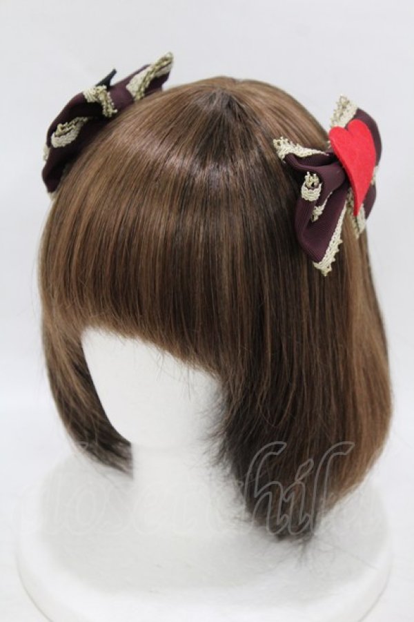 画像1: Angelic Pretty / Wonder Queenカードコーム  ボルドー H-25-08-18-009-AP-AC-NS-ZH (1)