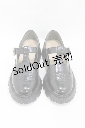 画像: Fi.n.t / Tストラップシューズ M(23.5-24.0cm） BLACK H-25-08-18-002-CA-SH-NS-ZH