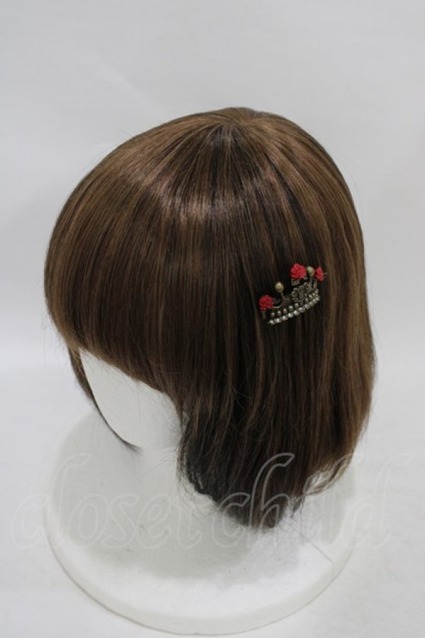 画像1: BABY,THE STARS SHINE BRIGHT / ローズプリンセス ヘアピン  ブロンズ H-25-08-18-017-BA-AC-NS-ZH (1)