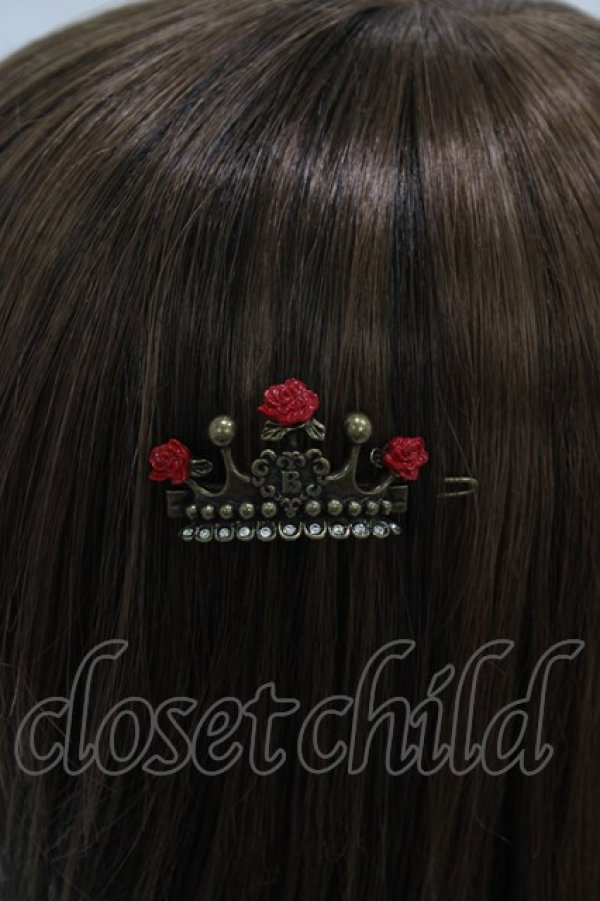 画像2: BABY,THE STARS SHINE BRIGHT / ローズプリンセス ヘアピン  ブロンズ H-25-08-18-017-BA-AC-NS-ZH (2)