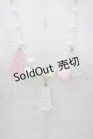 画像: Angelic Pretty / Gummy Bunnyネックレス  ホワイト H-25-08-18-030-AP-AC-NS-ZH