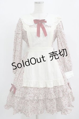 画像: Amavel / Romantic Heroineワンピース Free 花柄レッド H-25-08-19-030-CA-OP-NS-ZH