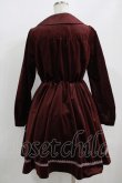 画像3: axes femme POETIQUE / レースデザインベロアワンピース M ワイン H-25-08-19-031-AX-OP-NS-ZH (3)
