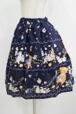 画像2: Physical Drop / ハンドメイドギャザースカート（くまのハッピーマーチ裾柄） Free ネイビー H-25-08-19-036-LO-SK-NS-ZH (2)