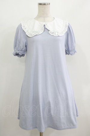 画像: Ank Rouge / はしごレースリボンカットワンピース M サックス H-25-08-19-039-CA-OP-NS-ZH