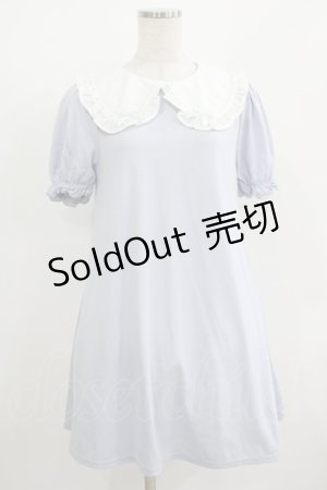 画像: Ank Rouge / はしごレースリボンカットワンピース M サックス H-25-08-19-039-CA-OP-NS-ZH