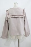 画像3: m petit by misako / AM*セーラーショートコート LL ピンク H-25-08-19-041-LO-CO-NS-ZH (3)