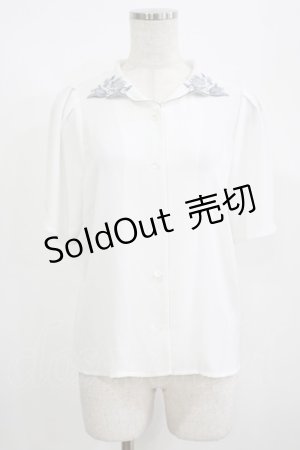 画像: an another angelus / カンパニュラ刺繍衿ブラウス Free OFF WHITE H-25-08-19-049-CA-BL-NS-ZH