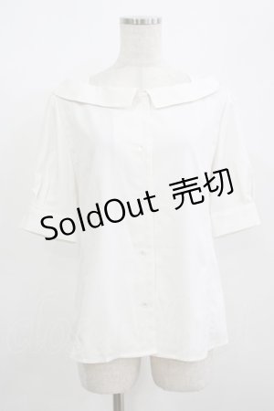 画像: F&A / 衿付きオフショルシャツ Free OFF WHITE H-25-08-19-050-LO-BL-NS-ZH