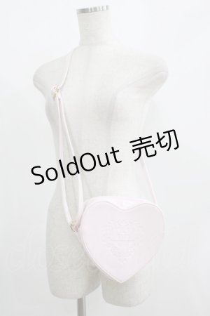画像: BABY,THE STARS SHINE BRIGHT / BABYオリジナル型押しハートポシェット  ピンク H-25-08-19-061-BA-BG-NS-ZH