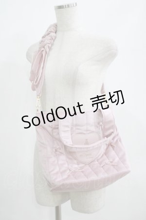 画像: m petit by misako / NINA'Sコラボベロアリボン2wayバッグ  ピンク H-25-08-19-064-LO-BG-NS-ZH