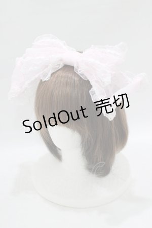 画像: Angelic Pretty / フリルシースルーカチューシャ  ピンク H-25-08-19-080-AP-AC-NS-ZH
