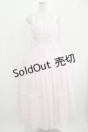 画像: Lovely Tency / 眞白ありすコラボ/ティアードジャンパースカート LL ピンク H-25-08-19-012-GO-OP-NS-ZH