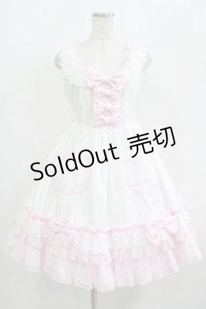画像: Angelic Pretty / Powder Heartジャンパースカート Free オフ/ピンク H-25-08-20-001-AP-OP-NS-ZH