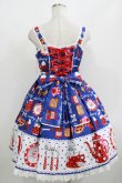 画像3: Angelic Pretty / French Cafe 切替ジャンパースカートSet Free ブルー H-25-08-20-003-AP-OP-NS-ZH (3)