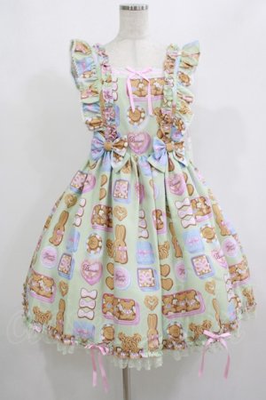 画像: Angelic Pretty / Sweet Cookie Boxジャンパースカート Free ミント H-25-08-20-004-AP-OP-NS-ZH