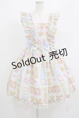 画像: Angelic Pretty / Sweet Cookie Boxジャンパースカート Free ミント H-25-08-20-004-AP-OP-NS-ZH