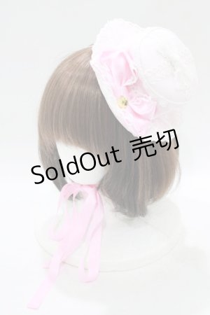 画像: Angelic Pretty / ドレスアップRibbonミニHat  ピンク H-25-08-20-046-AP-AC-NS-ZH
