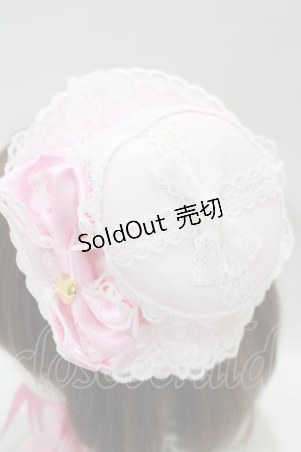 画像2: Angelic Pretty / ドレスアップRibbonミニHat  ピンク H-25-08-20-046-AP-AC-NS-ZH (2)