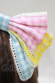 画像2: Angelic Pretty / ギンガム配色リボンカチューシャ  ピンク/イエロー/サックス H-25-08-20-047-AP-AC-NS-ZH (2)