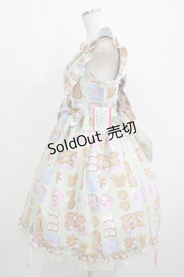 画像2: Angelic Pretty / Sweet Cookie Boxジャンパースカート Free ミント H-25-08-20-004-AP-OP-NS-ZH (2)
