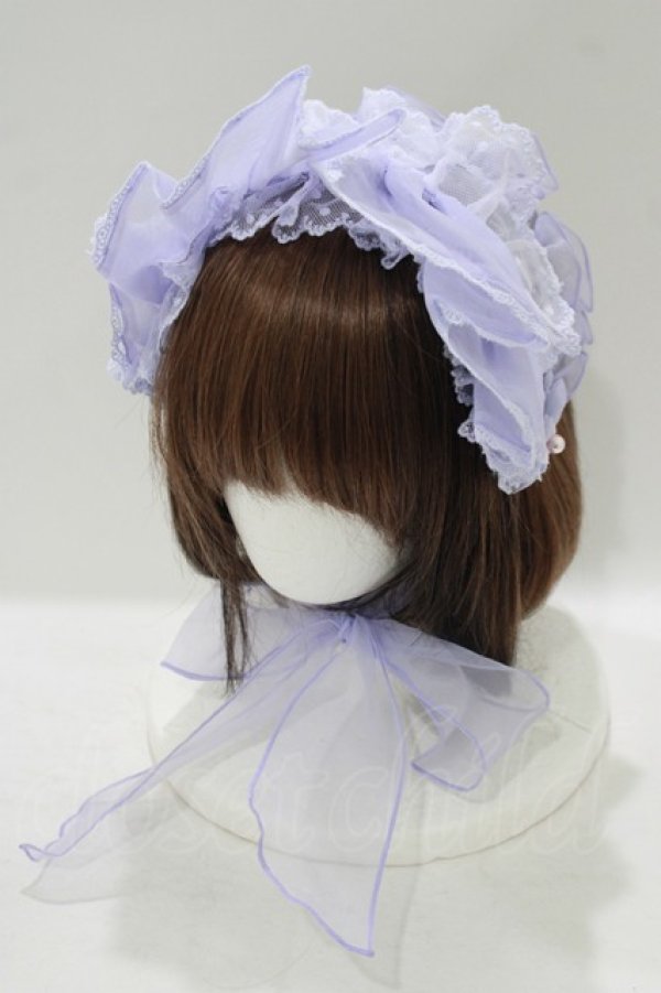 画像1: Angelic Pretty / Day Dreamブリム付きヘッドドレス  ラベンダー H-25-08-20-056-AP-AC-NS-ZH (1)