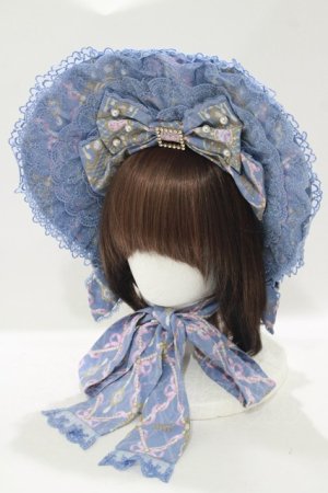 画像: Angelic Pretty / Romantic Jewelryボンネット  ブルー H-25-08-20-060-AP-AC-NS-ZH