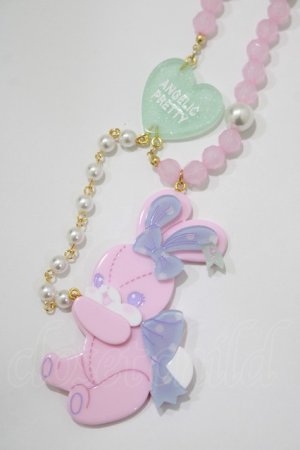 画像: Angelic Pretty / Happyリリカルバニーネックレス  ピンク H-25-08-20-063-AP-AC-NS-ZH