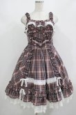 画像1: Angelic Pretty / タータンチェックDreaming Girlジャンパースカート Free ブラウン H-25-08-20-005-AP-OP-NS-ZH (1)